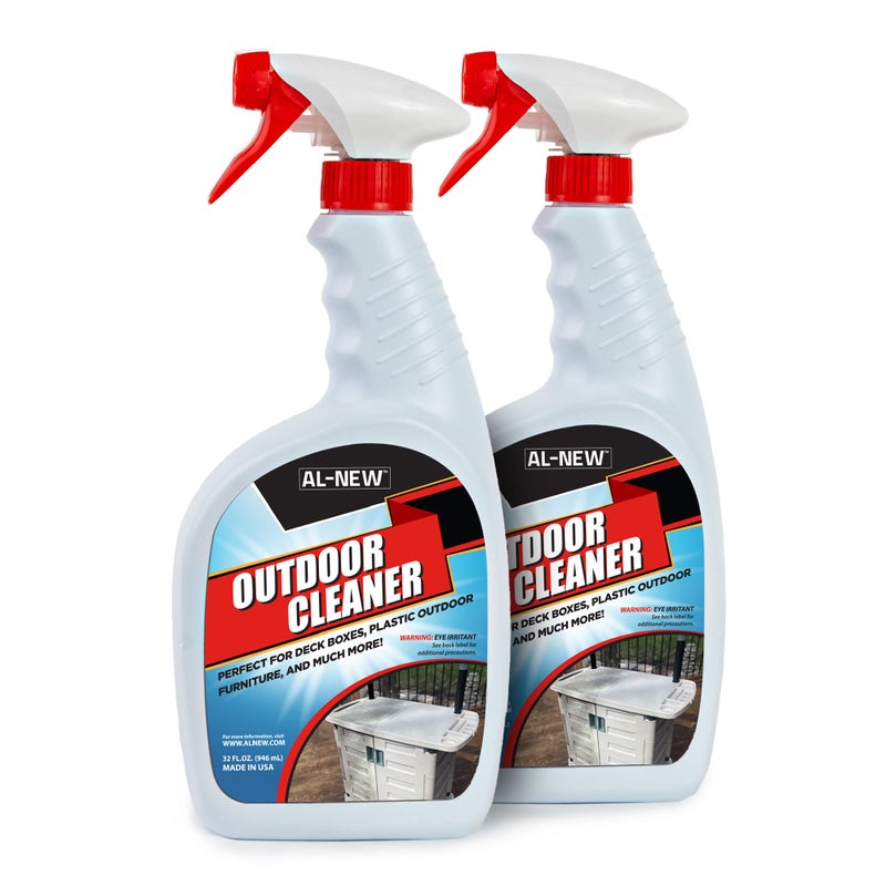 AL-NEW OUTDOOR CLEANER | Versatile Outdoor Cleaner for Deck Boxes, Plastic Outdoor Furniture, & More | Pack of 2 (32 oz.) - Image 1